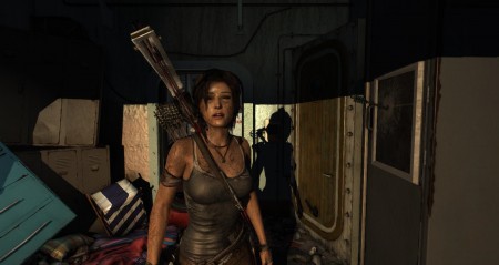 I broke the mirror with my arrow, is that why Lara has such bad luck?
