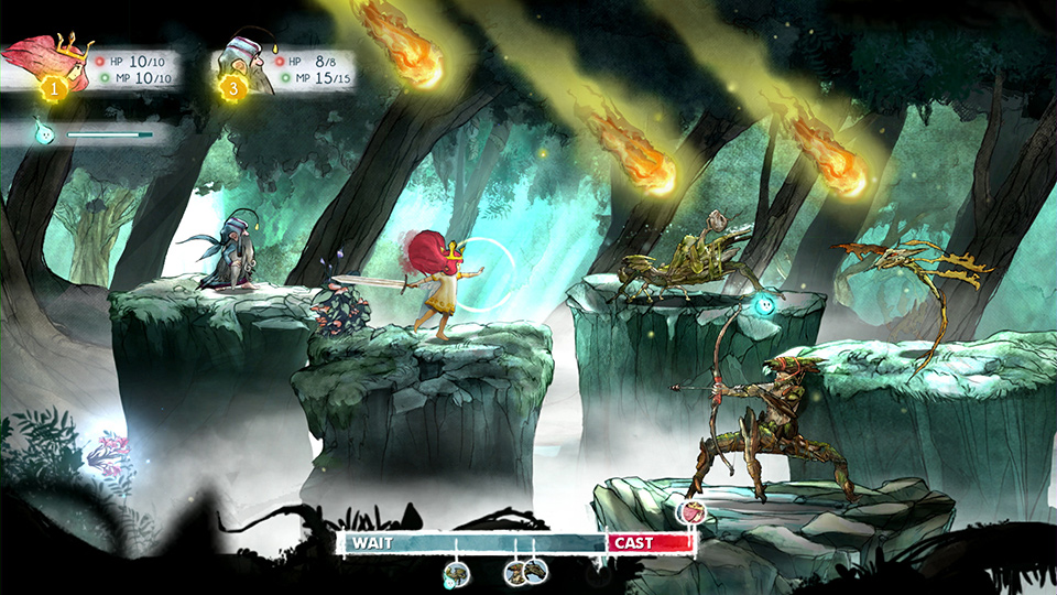 Child of Light battle screenshot
